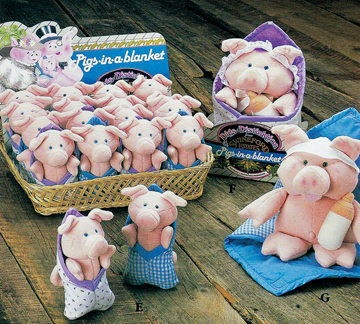 Howard Wexler Pigs in a Blanket Plush Toy