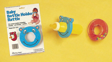 Bottle Holder Rattle Invented by Howard Wexler