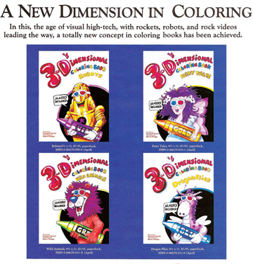 Howard Wexler Three-D Coloring Books